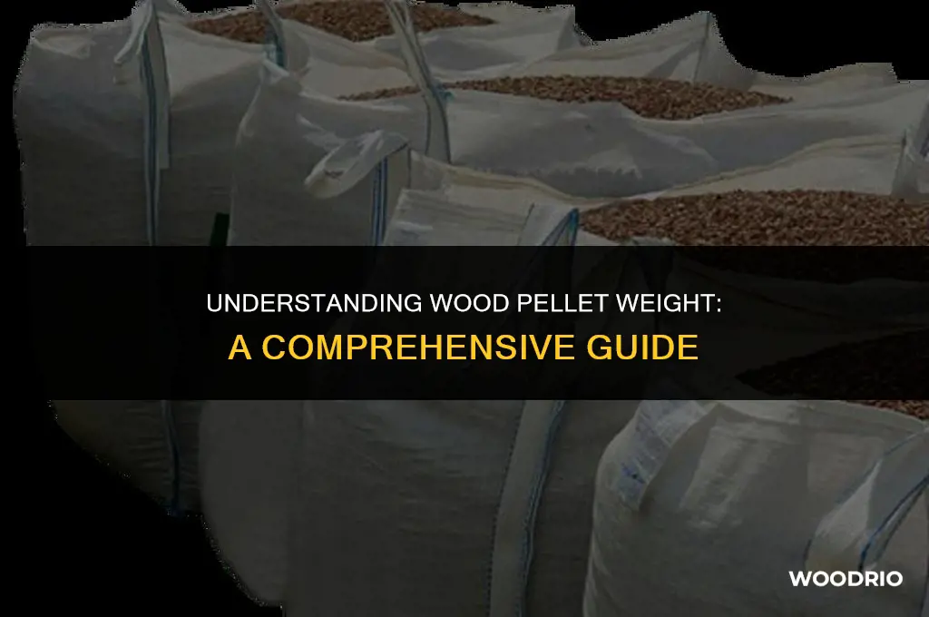 how much does a bag of wood pellets weigh