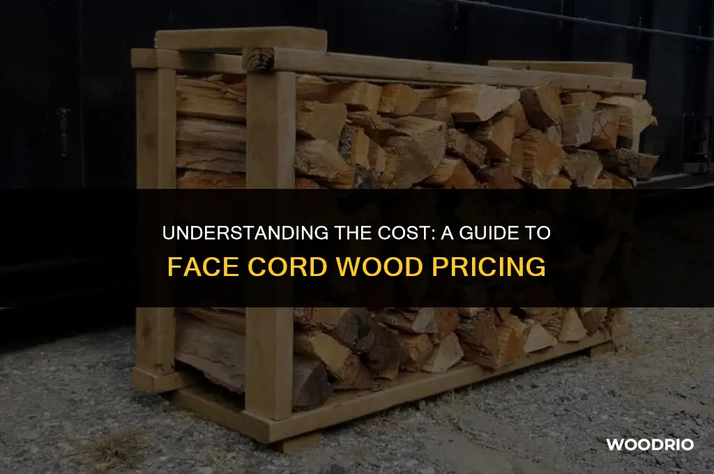 how much does a face cord of wood cost