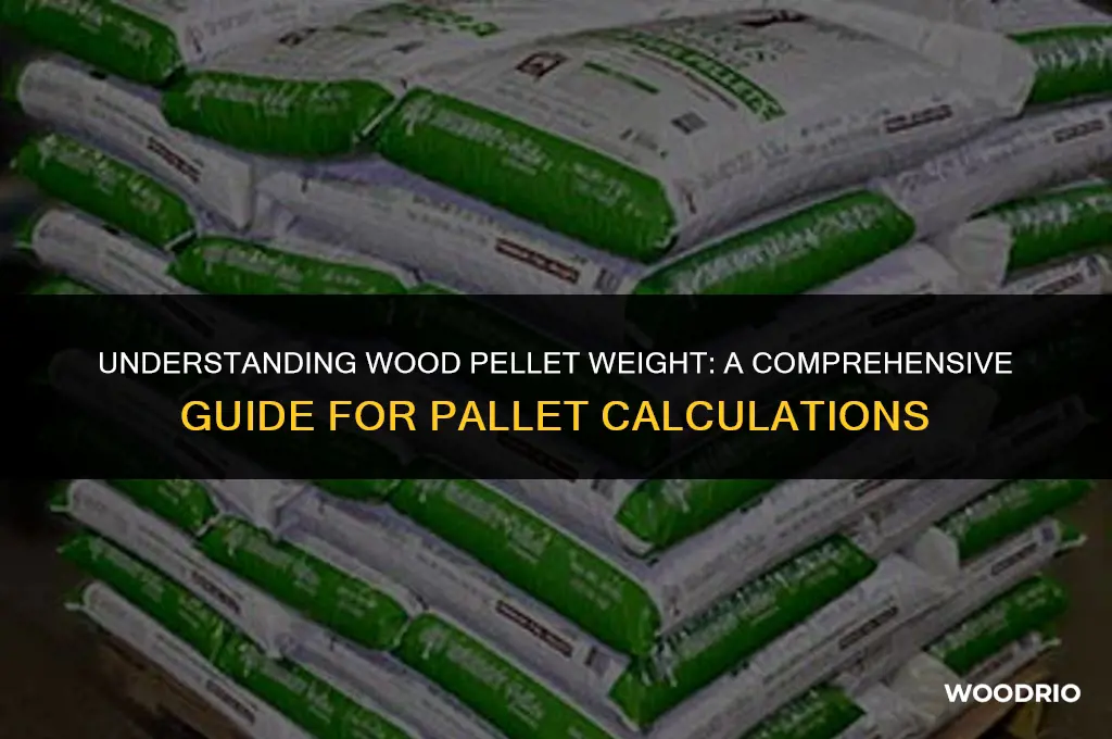 how much does a pallet of wood pellets weigh