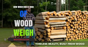 Understanding the Weight of a Rick of Wood: A Comprehensive Guide