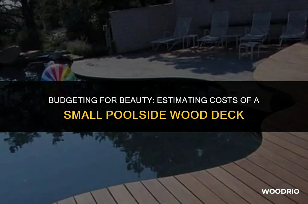 how much does a small wood deck cost around pool