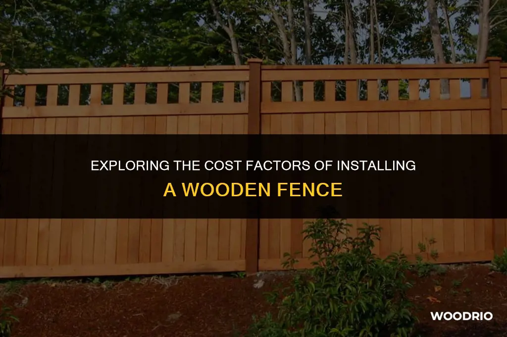 how much does a wood fence cost