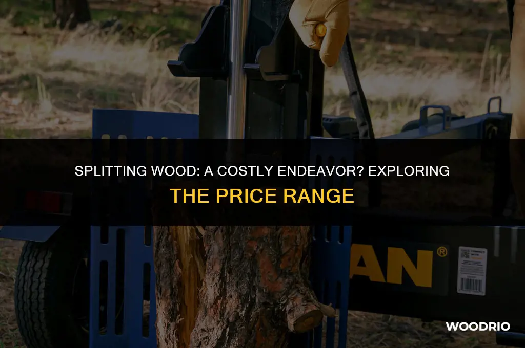 how much does a wood splitter cost