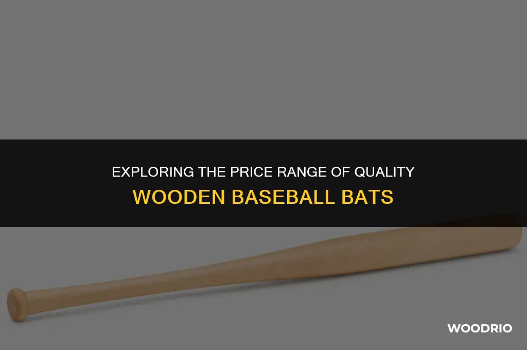 how much does a wooden baseball bat cost