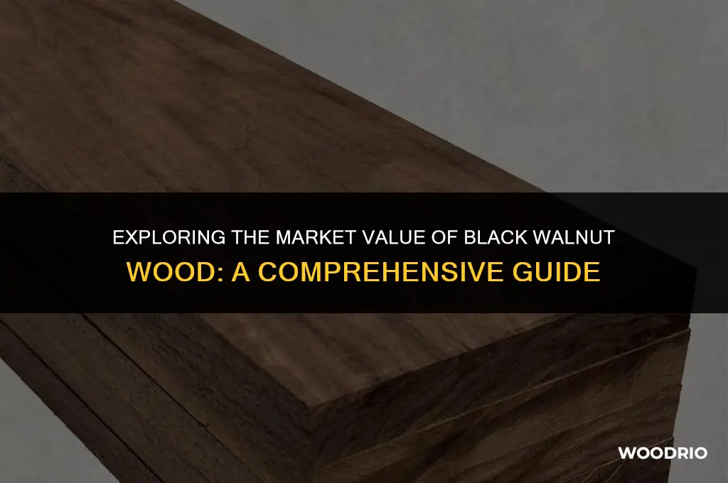 how much does black walnut wood sell for