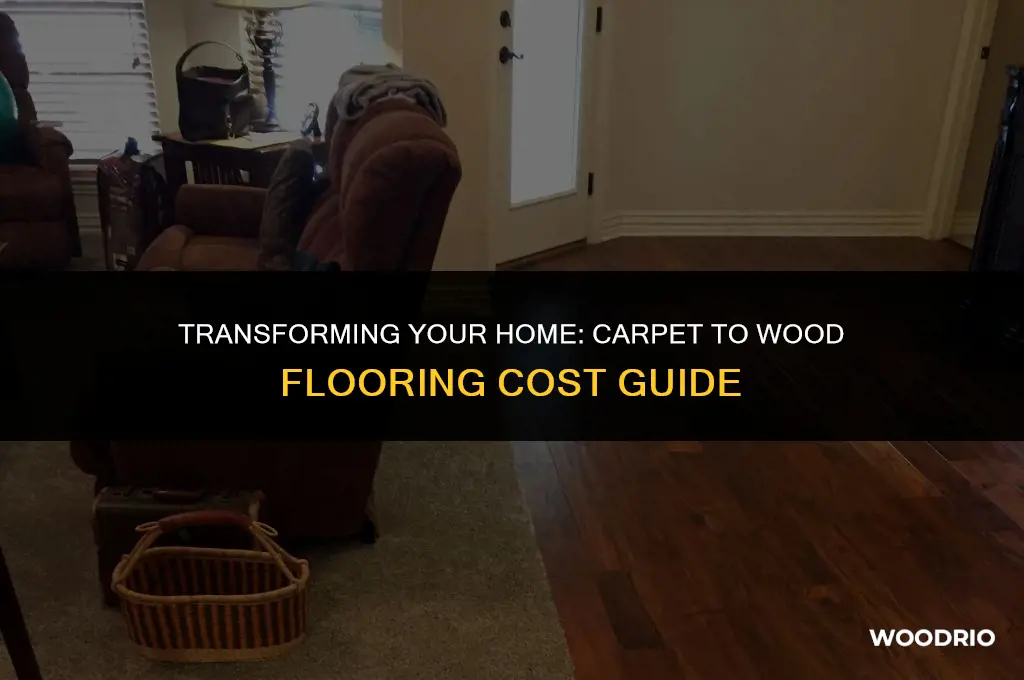 how much does it cost to change carpet to wood