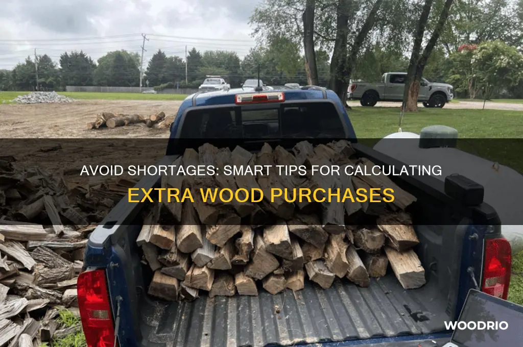 how much extra wood to buy