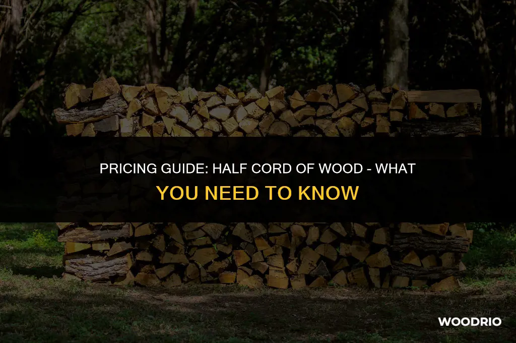 how much for half cord of wood