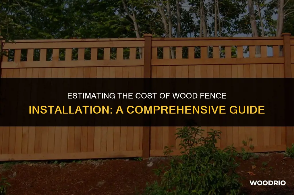 how much for wood fence installation