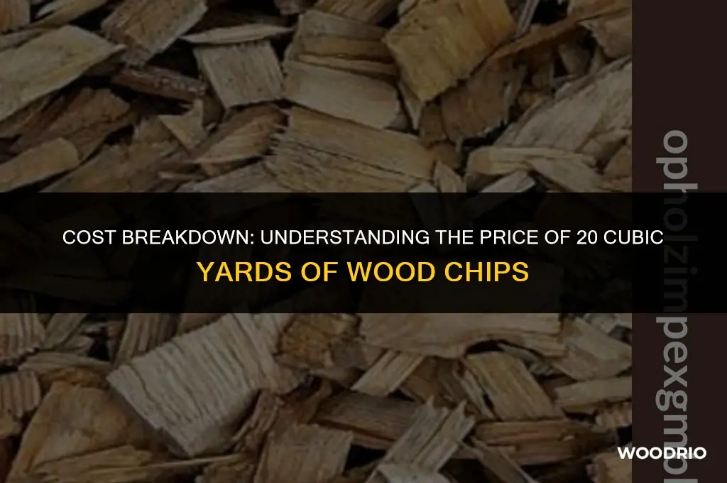 how much is 20 cubic yards of wood chips