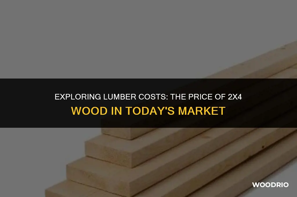 how much is 2x4 wood