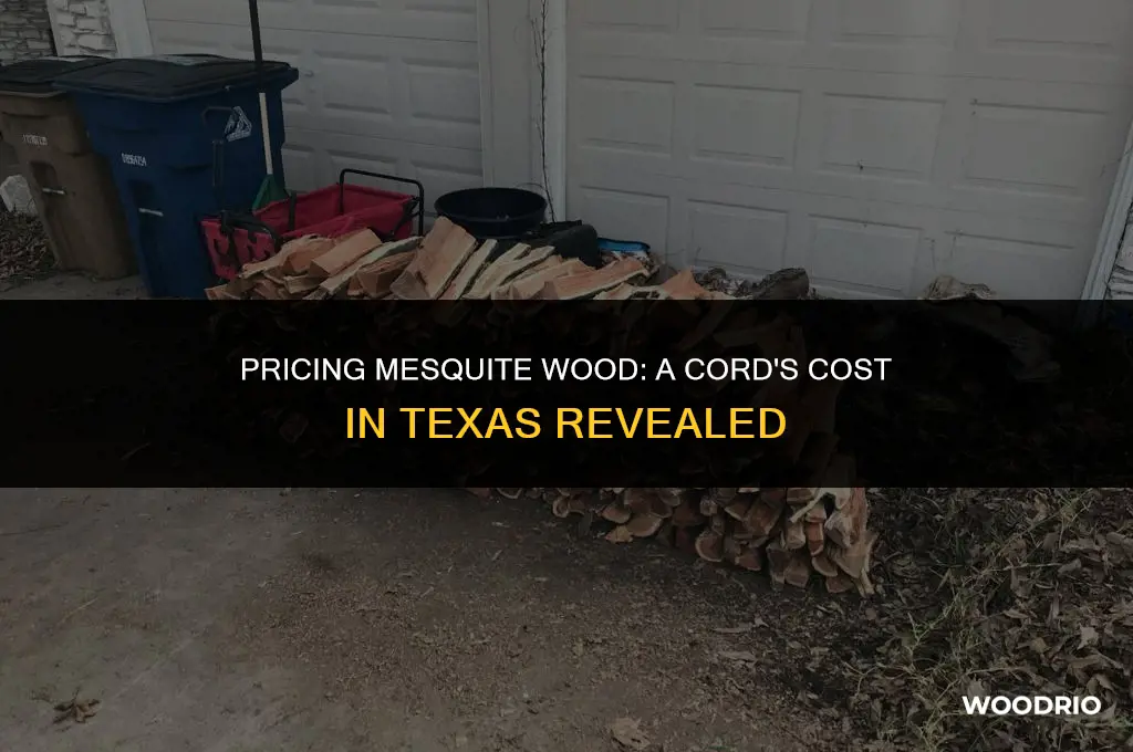 how much is a cord of mesquite wood in texas