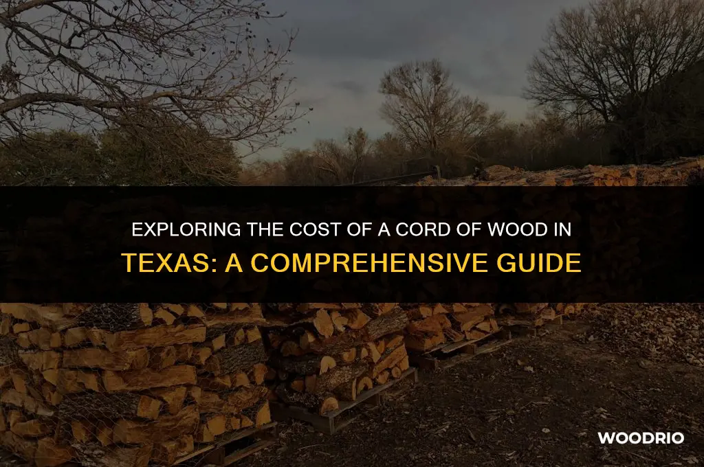 how much is a cord of wood in texas