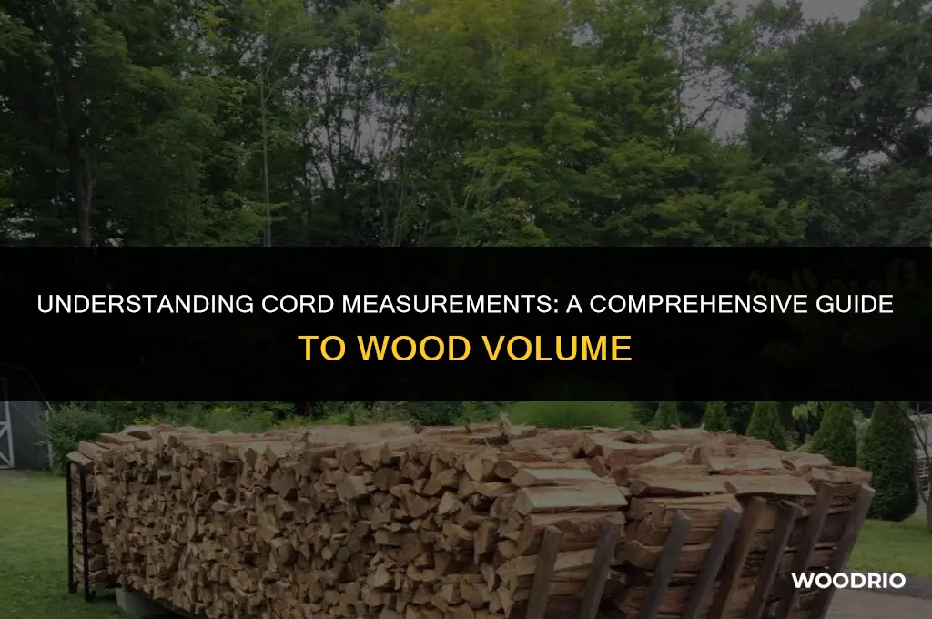 how much is a cord of wood measure
