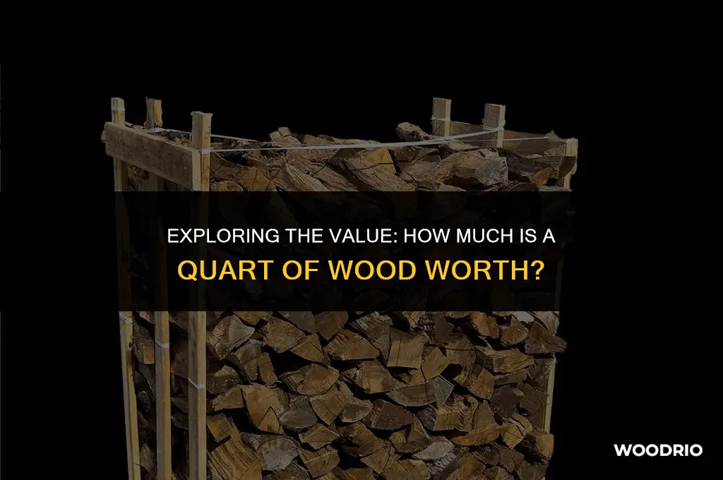 how much is a quart of wood worth