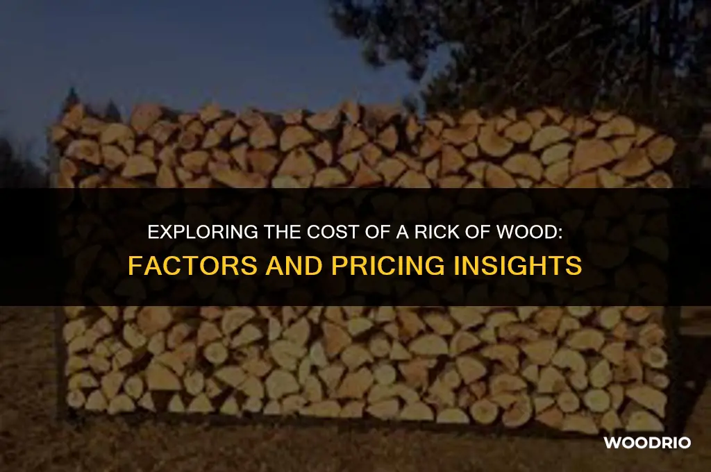how much is a rick of wood cost