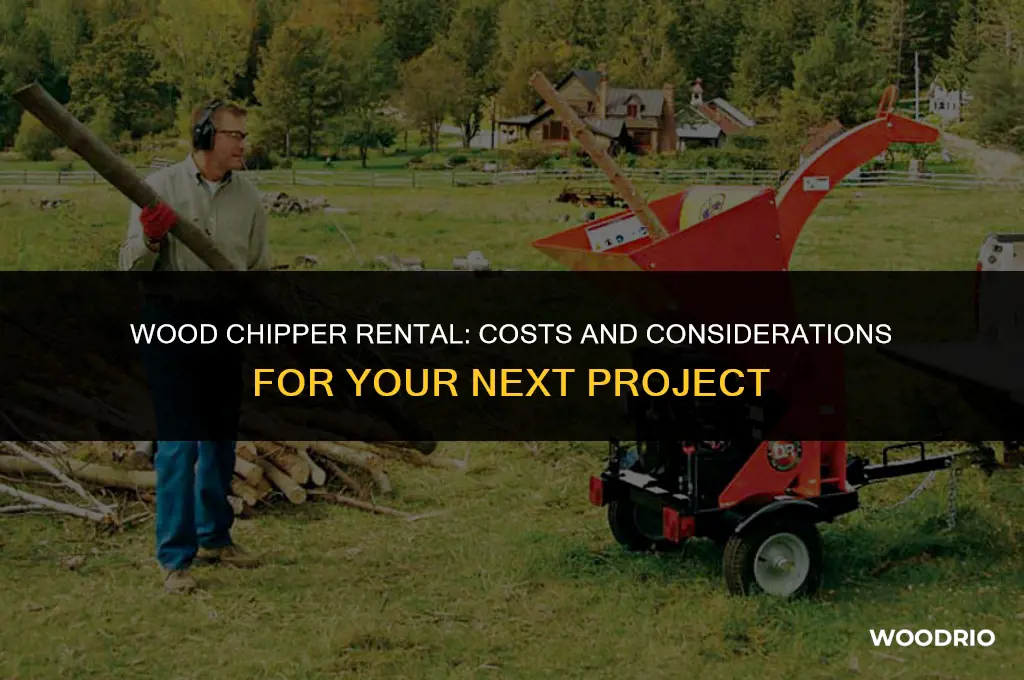 how much is a wood chipper rental