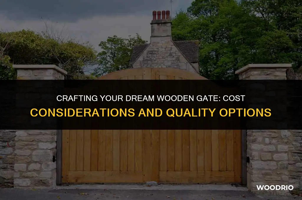 how much is a wooden gate