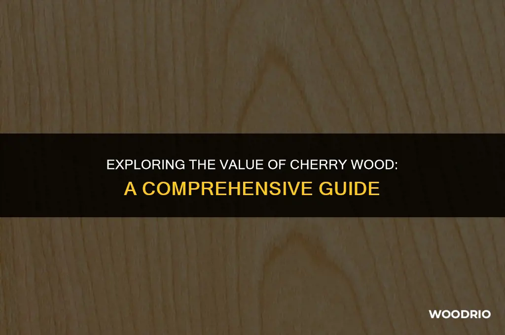 how much is cherry wood worth