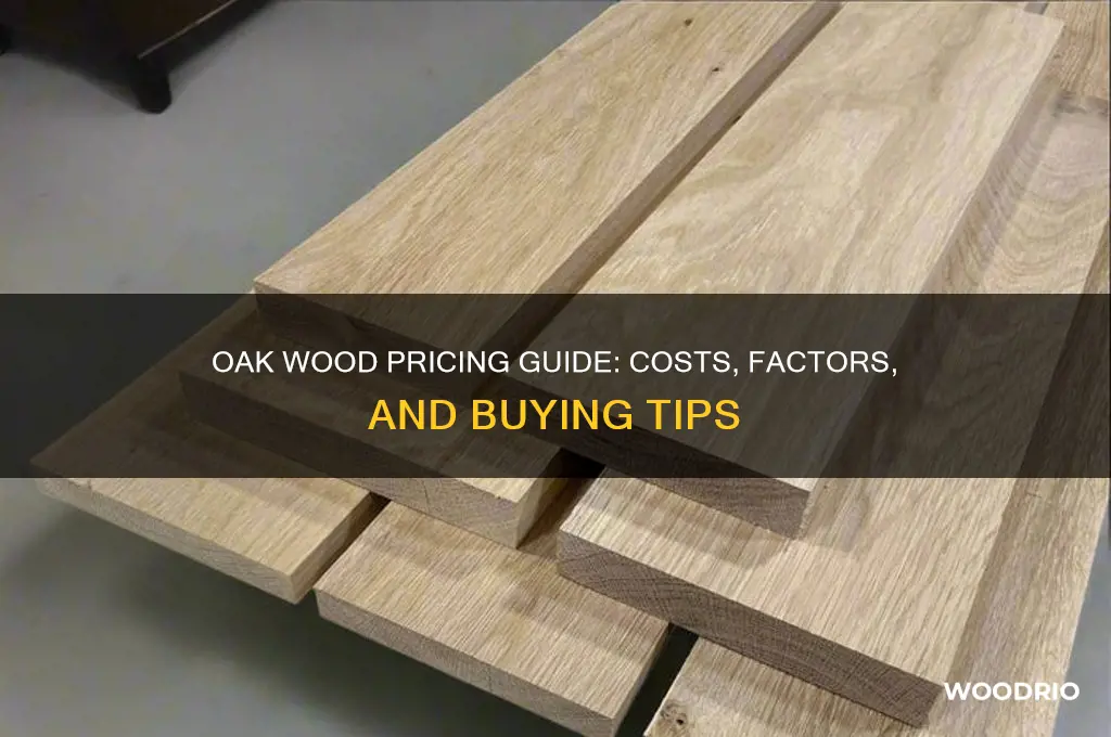 how much is oak wood to buy