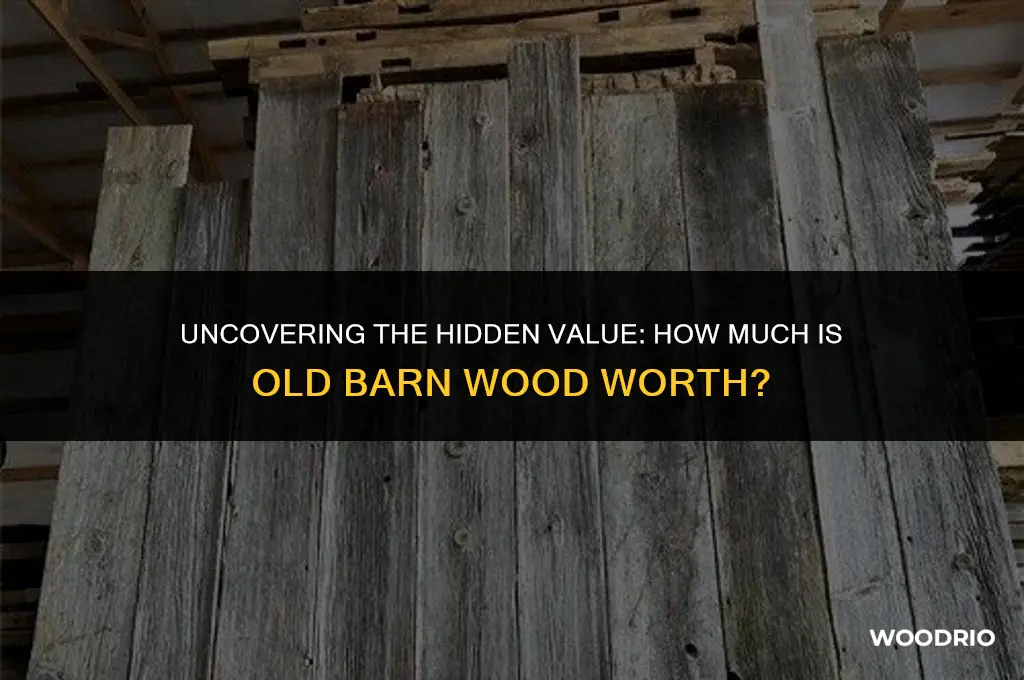how much is old barn wood worth