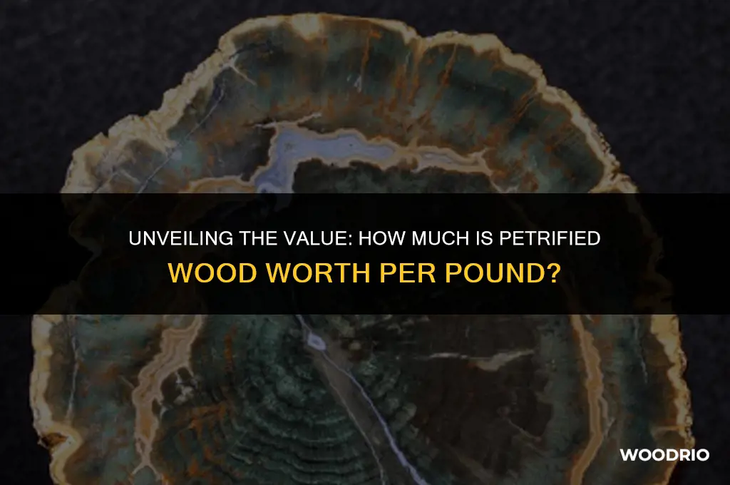 how much is petrified wood worth per pound