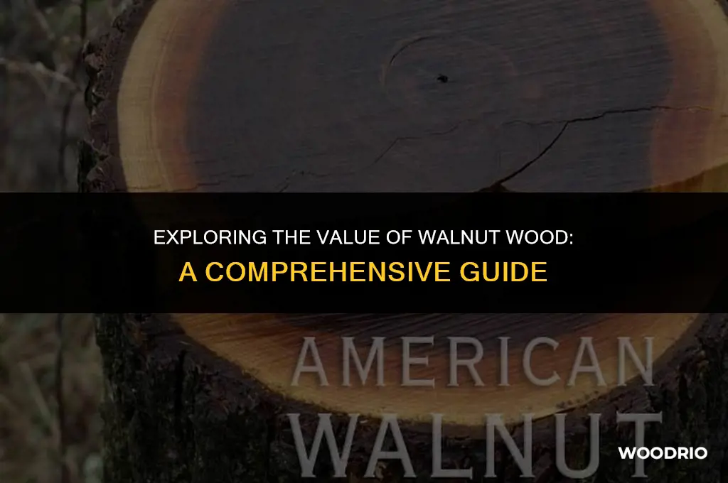 how much is walnut wood worth