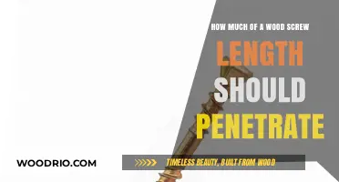 Optimal Wood Screw Penetration: A Guide for Perfect Joints