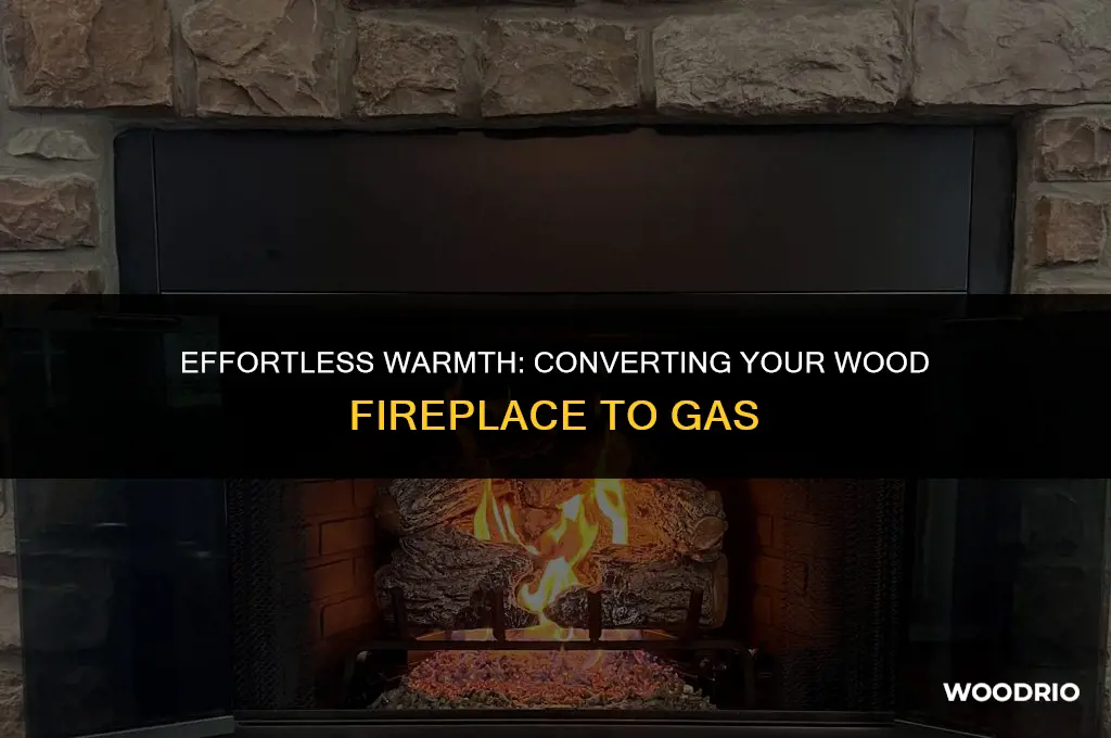 how much to convert a wood fireplace to gas
