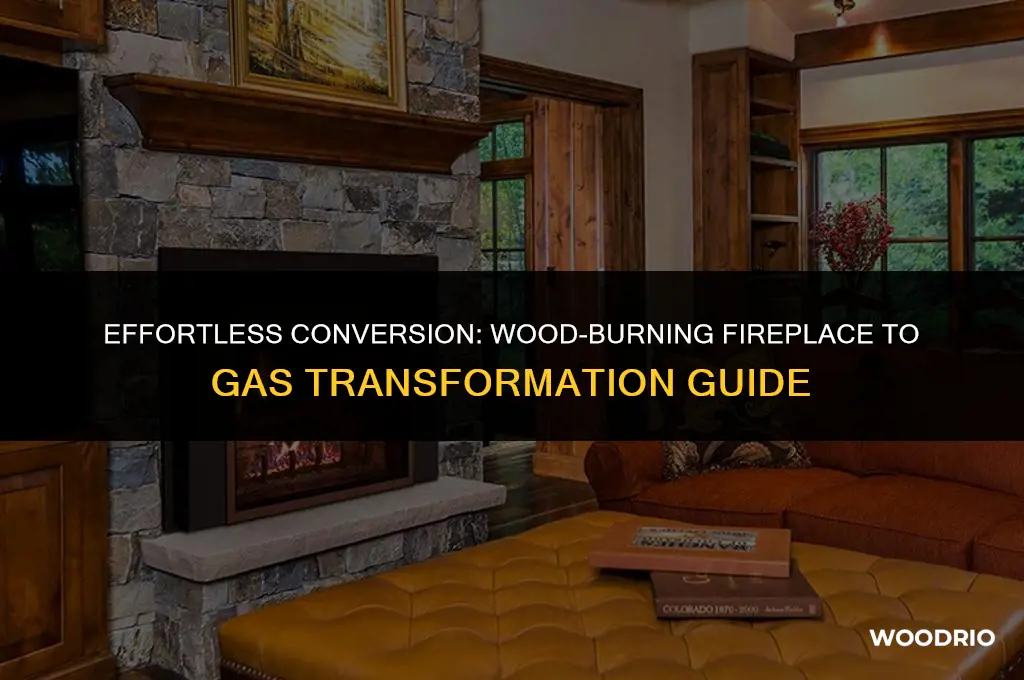 how much to convert wood burning fireplace to gas