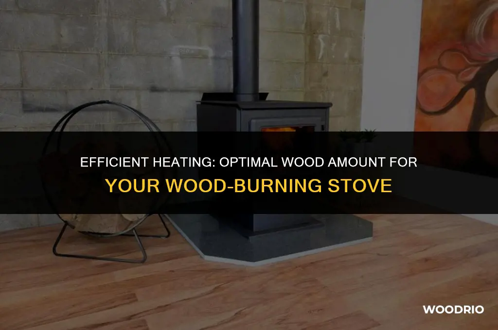 how much to put in a wood burning stove