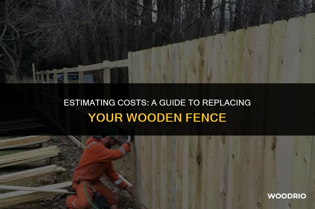 how much to replace wood fence