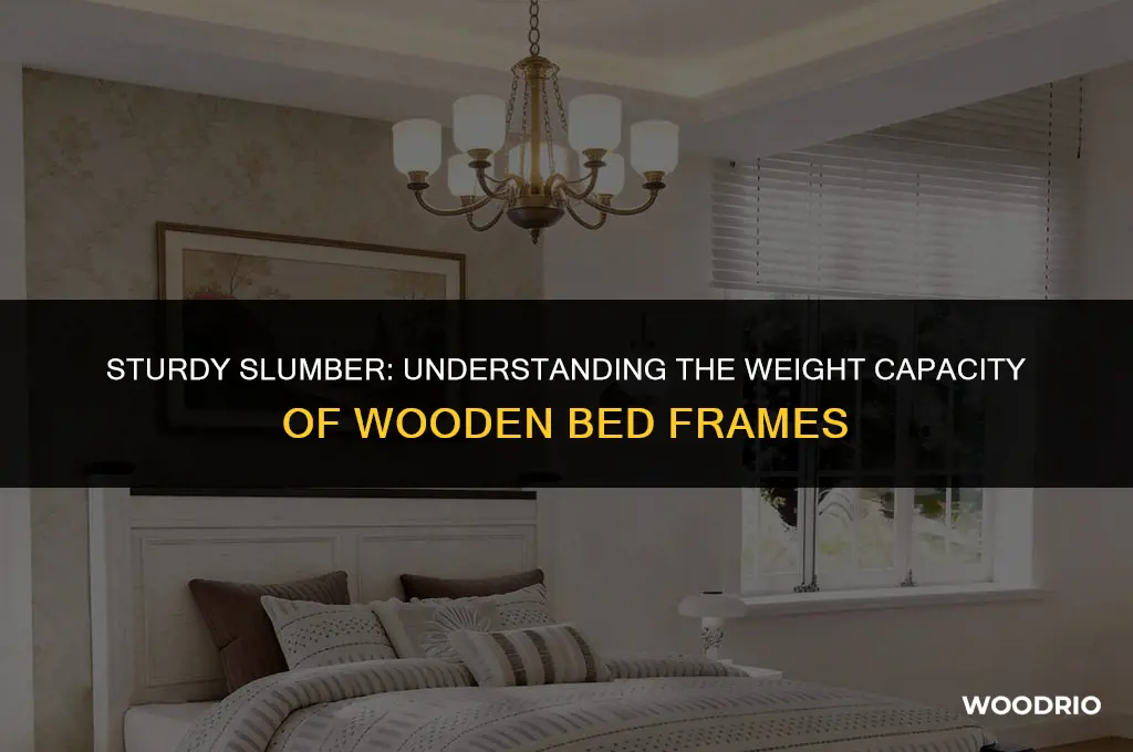how much weight can a wood bed frame hold