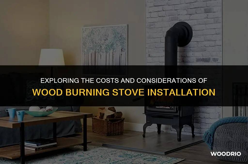 how much wood burning stove installation