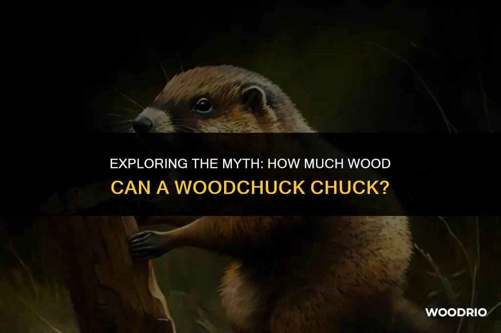 how much wood can a woodchuck chuck answer