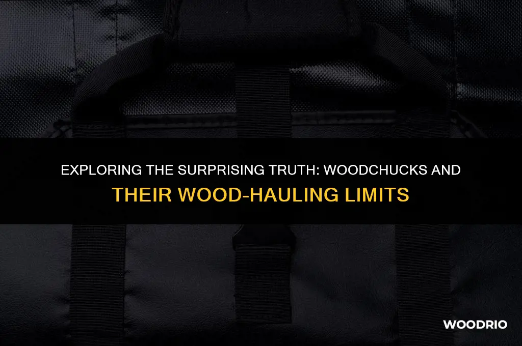 how much wood can a woodchuck