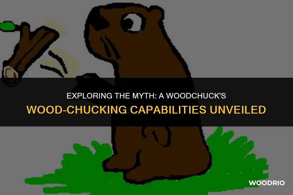 how much wood could a woodchuck chuck if a woodchuck