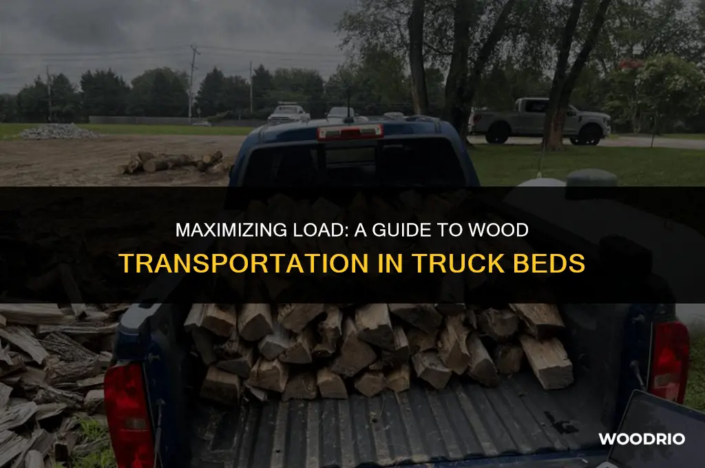 how much wood fits in a truck bed