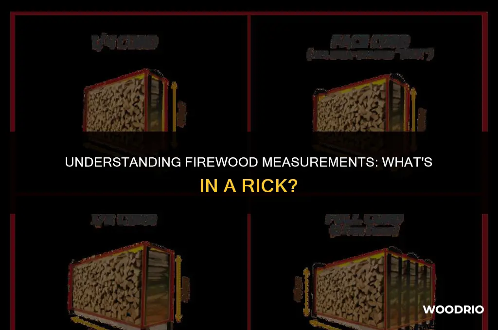 how much wood in a rick