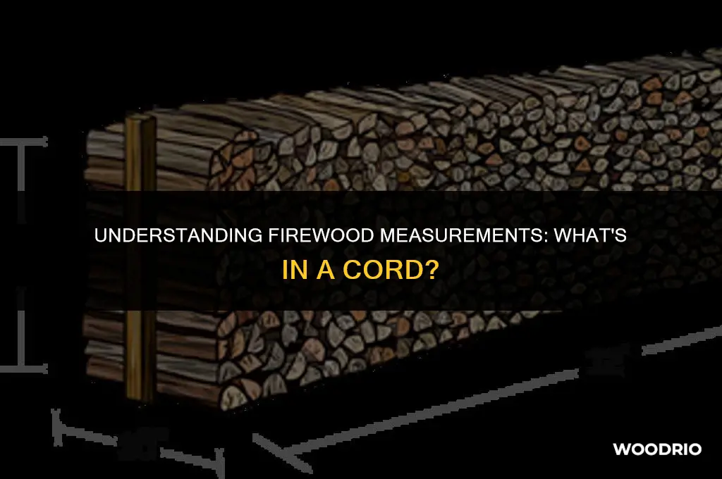 how much wood is a cord of firewood