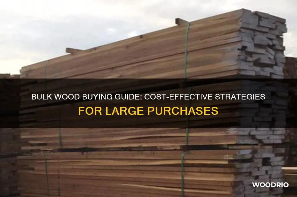 how much would it coust to buy wood in bulk