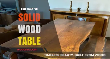 Solid Wood Table Cost: Factors Influencing Price and Value