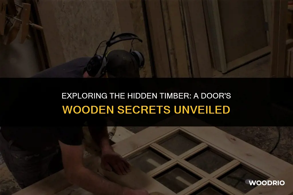 how muxh wood is between an average door