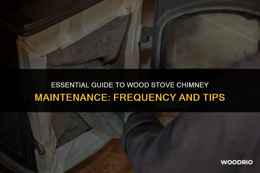 how often clean wood stove chimney