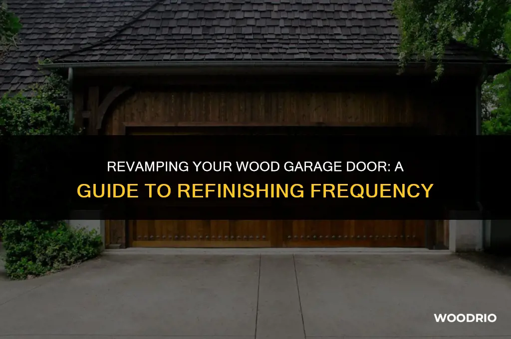 how often do wood garage doors need to be refinished
