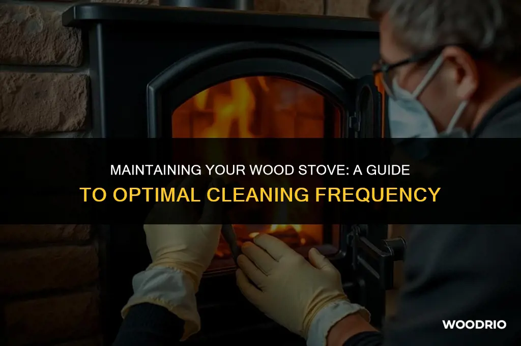 how often shoudl i clean my wood stove