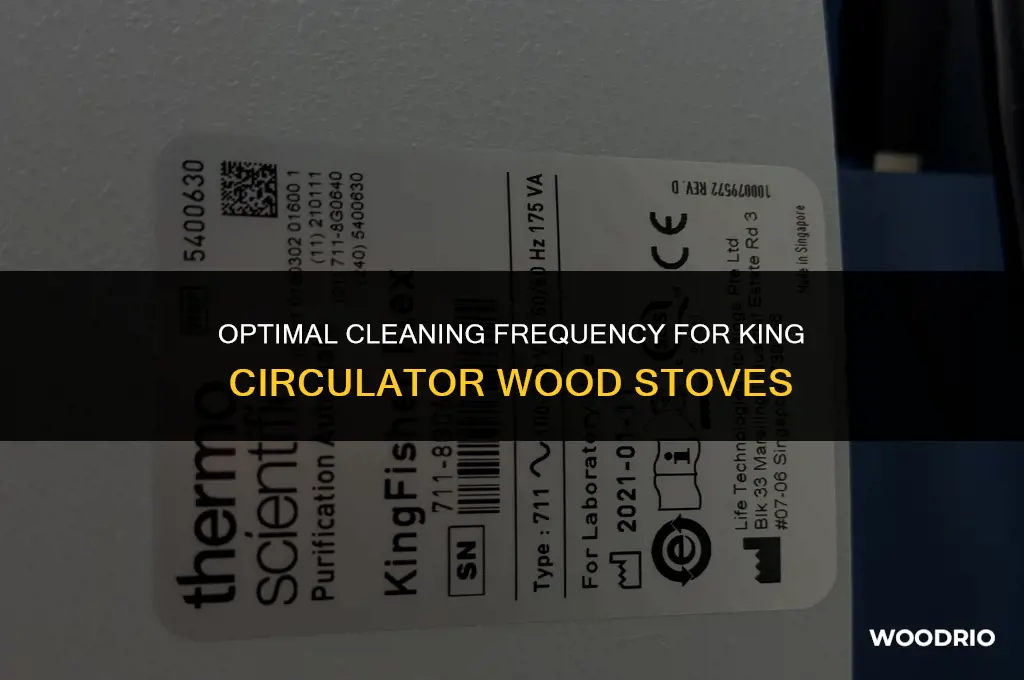 how often should i clean king circulator wood stove