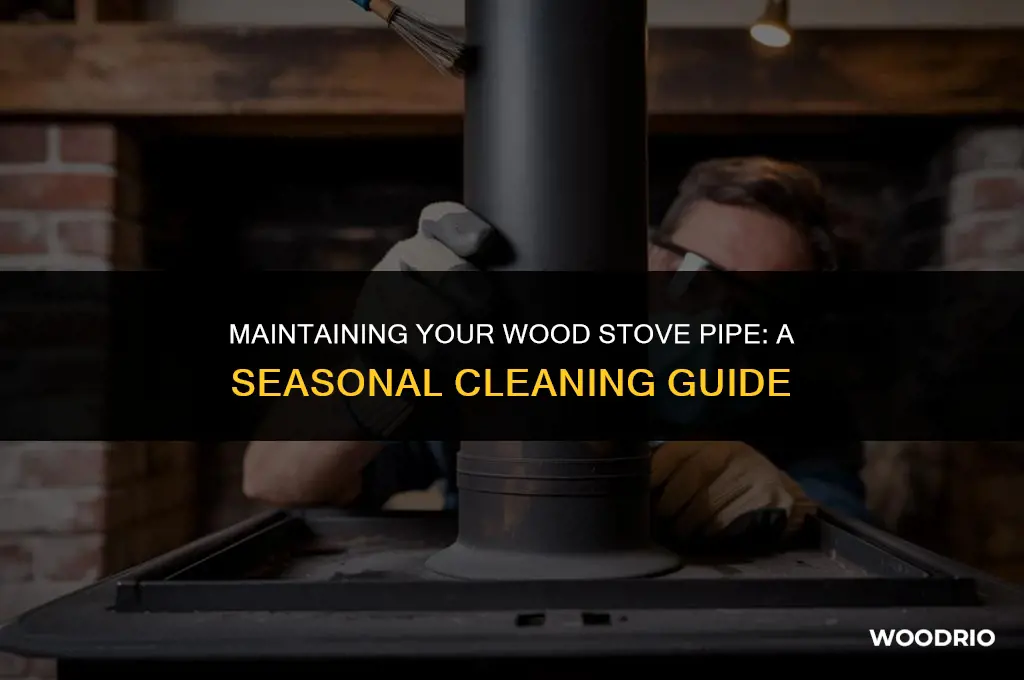 how often should i clean my wood stove pipe
