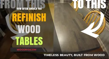 Revitalizing Wood Tables: Optimal Refinishing Frequency for Lasting Beauty