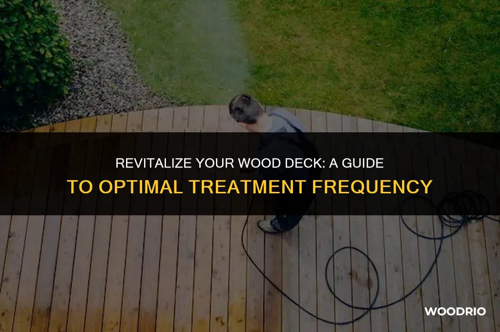 how often should you treat a wood deck